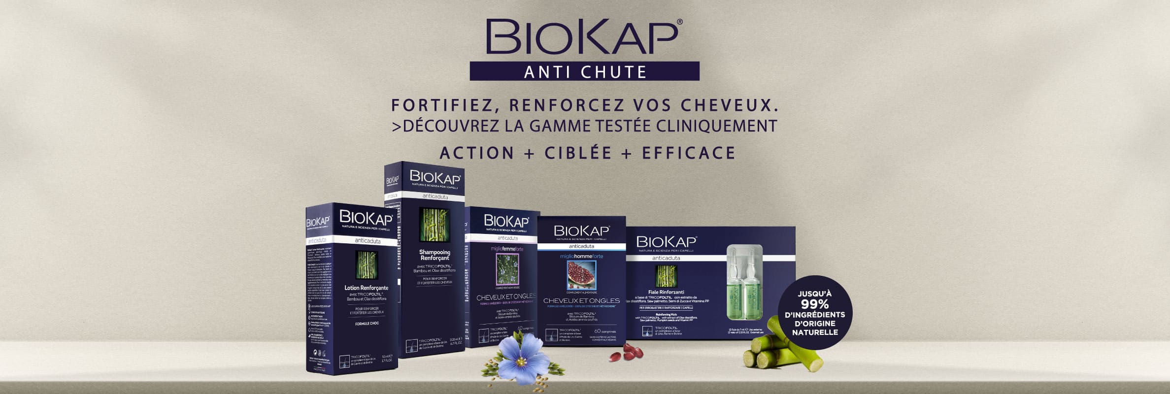 Renforcez vos cheveux avec le traitement anti chute biokap