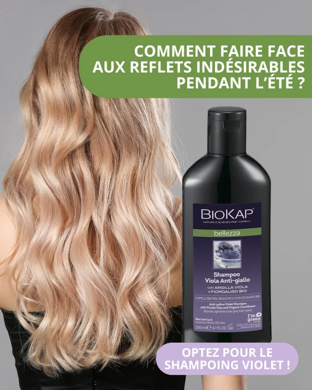 🌞 Hello Summer, Bye Bye Reflets Jaunes ! 💜

L'été, c’est le soleil, la mer… et parfois des reflets un peu trop dorés dans nos cheveux blonds, méchés ou gris 😅
Heureusement, notre shampoing violet est là pour garder ta couleur fraîche et lumineuse sans artifices 🌿

✨ Neutralise les tons jaunes indésirables
✨ Idéal après une exposition au soleil ou à la piscine
✨ Enrichi en actifs doux pour respecter la fibre capillaire

🌾 Résultat ? Des cheveux éclatants, des reflets maîtrisés, et une routine aussi naturelle que ta glow estivale 🌸

👉 À utiliser 1 à 2 fois par semaine pour un été sans faux reflets 💁‍♀️💜

💬 Tu l’as déjà adopté ou tu comptes le tester cet été ? Dis-nous tout 👇

#SummerHairCare #ShampoingViolet #RefletsFroids #CheveuxBlonds #BlondeHairCare #ÉtéSansReflets #RoutineNaturelle #SoinCheveux